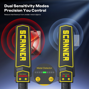 Chế độ rung cho triển lãm Máy quét Sản phẩm an toàn kiểm tra an toàn công cộng cầm tay máy dò kim loại an ninh âm thanh cảnh báo - Product Image 5