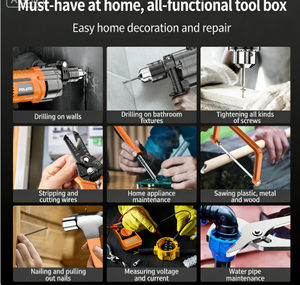 Perceuse électrique personnalisable OEM avec boîte à outils portable et jeu <span class=keywords><strong>de</strong></span> vis en acier au carbone, alimentée par batterie au lithium, étui rigide inclus - Product Image 6