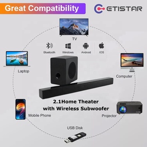 Thanh Âm Thanh Răng Xanh Không Dây 2.1ch 120W Chất Lượng Cao Kèm Loa Siêu Trầm Cho Hệ Thống Rạp Hát Tại Nhà Loa Thanh Soundbar Rạp Hát Tv - Product Image 2