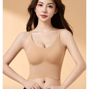 223 # nuovo bottone incrociato invisibile bellissimo reggiseno senza segni sul retro comodo che raccoglie il seno senza cerchio in acciaio avvolge il reggiseno da donna - Product Image 3