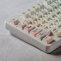 Minimalist White Braun-style Translucent Side-Engraved Keycaps Light Shadow Keyboard Keycaps 131 Keys Dye-sublimated Keycaps