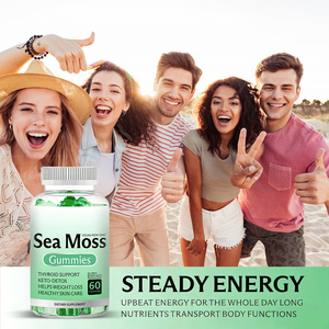 סוכריות גומי של אצות ים איריות WELLBODY עם אצות ים ושורש בורדוק, תמיכה חיסונית למבוגרים, סוכריות גומי טבעיות - Product Image 3