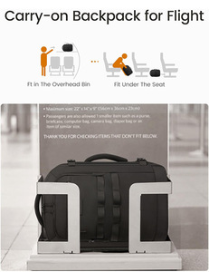 Cadeau d'entreprise personnalisé, sac à dos Oxford, ensemble de quatre pièces, décontracté, voyage d'affaires sur courte distance, sac à dos de grande capacité 20-35L - Product Image 2