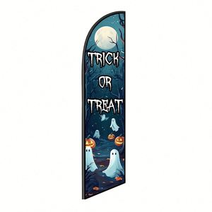2.5*11.5 FT Halloween Feather <b>Flags</b> Beach <b>Flag</b> for Beach Party and Advertising Promotions - Product Image 1