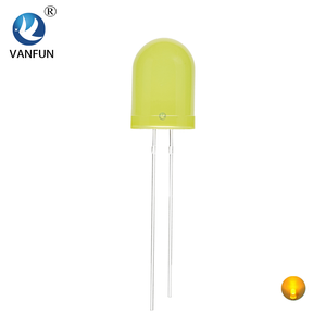 Đèn <span class=keywords><strong>LED</strong></span> trắng trong suốt 10mm hạt F10 đỏ ấm Trắng vàng xanh ngọc lục bảo cắm đèn - Product Image 4