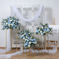 Grande Boule de Fleurs de Mariage Artificielle en Soie de 50cm 60cm 70cm Arrangement Rose Blanc Rouge Rose Centres de Table Décorations de Mariage
