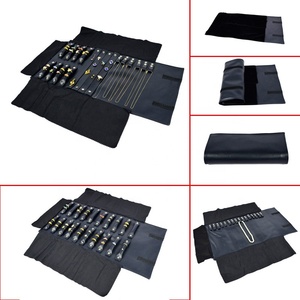 Custodia Arrotolabile da Viaggio per Gioielli, Borsa Portatile <span class=keywords><strong>in</strong></span> <span class=keywords><strong>Pelle</strong></span> e Velluto, Organizer Antiurto e Antipolvere per Anelli, Collane e Oggetti Preziosi - Product Image 3