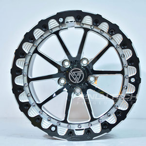 Llantas Beadlock forjadas todoterreno personalizadas XL 17-24 pulgadas 8x165,1 8x170 Fit Ram 2500 3500 <span class=keywords><strong>Ford</strong></span> <span class=keywords><strong>Super</strong></span> Duty Heavy Duty Truck Wheels - Product Image 1