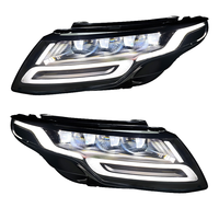 Untuk Land Rover Range Rover Evoque 2012 2013 2014 2015 2016 2017 2018 L538 Lampu Depan LED 4 Lensa Upgrade 2026 Desain Upgrade Baru