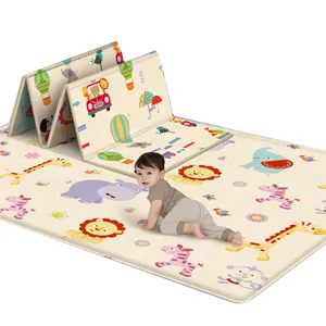 Children Double Educational Toy Cartoon Pattern Foldable Floor Pad Carpet Foam Baby Crawling Play Mat