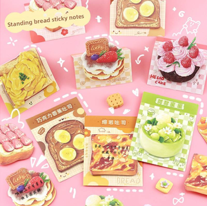 学生向けにパーソナライズされたクリエイティブな高品質のかわいいデザート付箋、N回使用 - Product Image 4