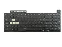 Pengganti Keyboard Laptop RGB Backlit RU FR UK US Layout untuk Asus TUF Gaming A15 FX506 FX506U A17 FX706 FA706 Tanpa Bingkai