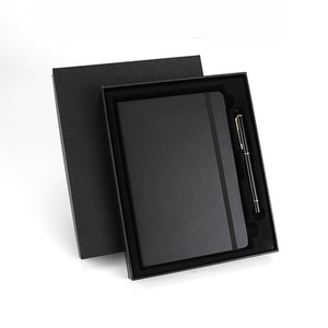 Chương trình nghị sự tùy chỉnh máy tính xách tay chương trình nghị sự kế hoạch Giao hàng nhanh vàng đen dập da chương trình nghị sự - Product Image 1