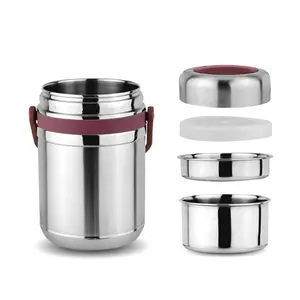 Hot Koop Rvs Voedsel Drager Lunchbox Houden Hot 24 Uur Thermos Voedsel Warmer Met Handvat