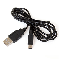 Kabel Pengisi Daya USB untuk 3DS Baru 3DS Baru 3DS LL NDSi Kabel Pengisi Daya Konsol Game Genggam Hitam Catu Daya USB Portabel