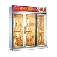 Armoire de séchage pour canard rôti, réfrigérateur pour poulet/oie 0~25°C ℃   Contrôle de l'humidité par réfrigération et dégivrage, lumière chaude, garantie 1 an