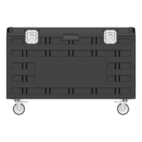 Flight case antichoc en plastique 19 pouces 4U 6U 8U avec roues pour éclairage de scène, amplificateur audio, écran LED – Valise de transport