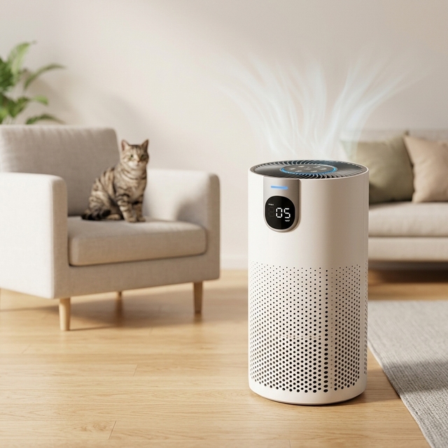 Portable Desktop Air Cleaner High CADR 170m3/h Air Purifier with Smart App Control