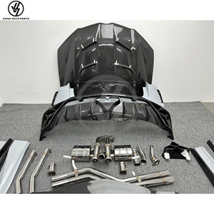 Nuevo Kit de Carrocería MSY Style, Parachoques, Capó y Escape de Fibra de Carbono Seca Parcial, Tejido Twill Brillante, para Lambo URUS - Product Image 3
