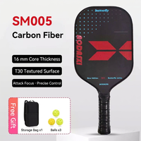 Ensemble de raquettes de pickleball en fibre de carbone pour l'extérieur, vente en gros