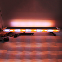 Barra de Luces de Advertencia de Emergencia BIAOCHI de Doble Color (Ámbar/Blanco) de 1.2m para Techo de Vehículo
