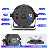 Projecteurs de scène LED RGBW 4-en-1 30W haute luminosité DMX512 pour DJ, discothèque, mariage, fête, église