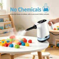 Vaporizador Limpiador Ligero de 1200W con Calentamiento Rápido, Tanque de Agua de 550ml, Multiusos para Hogar y Comercio