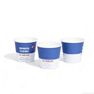Gobelets en papier durables personnalisés de 4 oz pour crème glacée, collations, biscuits, contenants alimentaires, gobelets pour distributeurs automatiques de boissons, articles ménagers, bacs - Product Image 2