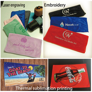 Bán Buôn Tùy Chỉnh Quảng Cáo Logo Mặt Khăn Tay Khăn Tắm Khăn-Khắc Laser Thêu In Ấn Sợi Nhỏ Cho Thợ Cắt Tóc - Product Image 2