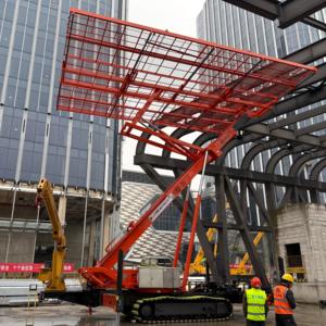 Plateforme de travail suspendue avec élévateur de plafond inversé – Solution de travail sécurisée télécommandée pour la construction industrielle de toitures en acier en grande hauteur - Product Image 6