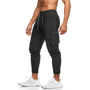 Logo personnalisé pour hommes blanc Polyester fermeture éclair poche Gym Joggers 2022 pied étroit taille élastique <span class=keywords><strong>Jogging</strong></span> pantalon de survêtement pour hommes - Product Image 4