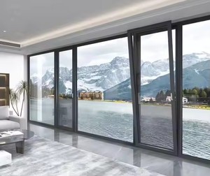 Tùy chỉnh thiết kế hiện đại kính cường lực kép hành động nhôm nghiêng và xoay cửa sổ xoay - Product Image 1