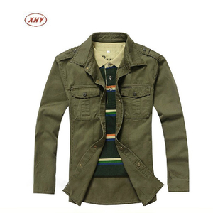 Camicie <span class=keywords><strong>uomo</strong></span> con bottone colletto <span class=keywords><strong>verde</strong></span> oliva - Product Image 1