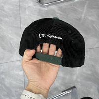 Casquettes Snapback personnalisées avec logo brodé 3D, casquette Hip Hop en velours côtelé à 6 panneaux, casquette cool en velours côtelé pour hommes