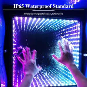 IP65 Infinity Mirror Light Portable Dancing Led Stage Floor Outdoor White Magnetic Led Dance Floor For Wedding Party Event