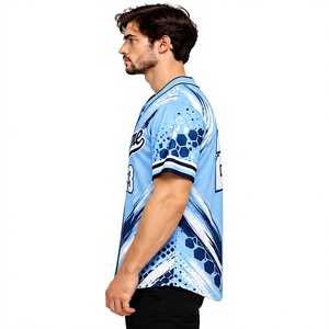 Camiseta de Béisbol Bordada Personalizada al por Mayor, Impresión de Logotipo Personalizado, Uniforme Deportivo para Hombres, Mujeres y Jóvenes - Product Image 2