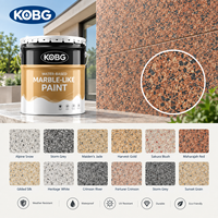 Peinture imitation pierre pour façade de bâtiment, décoration colorée, effet granit, revêtement mural extérieur résistant aux intempéries