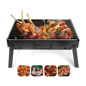 Parrilla de Carbón Portátil Plegable de Acero Inoxidable para Barbacoa, Ideal para Cocinar al Aire Libre, Campamentos, Picnics y Playa - Product Image 1