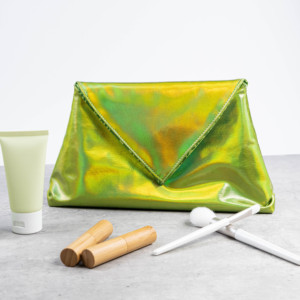 Nouvelle trousse de maquillage multifonctionnelle holographique à la mode de l'usine ISO BSCI, fermeture à rabat, logo personnalisé, motif personnalisé, couleur personnalisée - Product Image 6