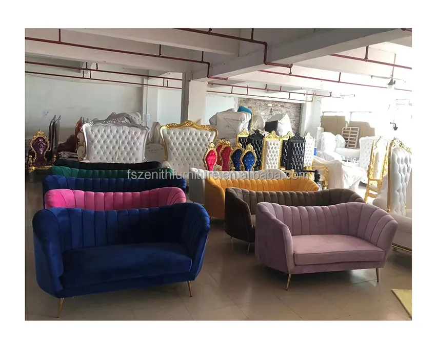 Luxus Wohnzimmer möbel Gepolsterte Sofas Bett Set Indoor Samt Couch Wohnzimmer Sofas