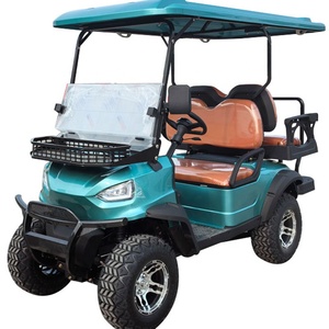 รถกอล์ฟราคาโรงงานถูก ลดราคา รถขับเคลื่อน 4 ล้อ 60V 72V 3.5KW 4KW 5KW พร้อมกระเป๋าใส่ของ ขายส่ง รถกอล์ฟวินเทจ 4 ที่นั่ง รถมินิ - Product Image 3