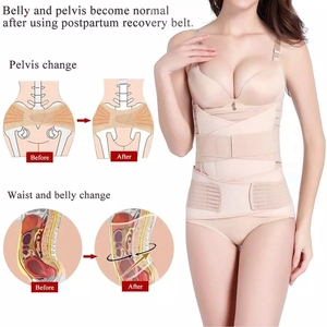 3 1 समायोज्य सांस लेने योग्य और आकार पोस्टपार्टम रिकवरी पेट बैंड संपीड़न पेट बेंडर ट्यूमर पेल्विक स्ट्रैप मातृत्व - Product Image 4