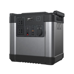เครื่องกำเนิดไฟฟ้าพลังงานแสงอาทิตย์สำหรับตั้งแคมป์ 2000w สถานีชาร์จแบตเตอรี่ พลังงานสำรองสำหรับใช้งานกลางแจ้ง 12v 24v 220v สถานีไฟฟ้าพกพา 2000w พร้อมแผงโซลาร์ - Product Image 1