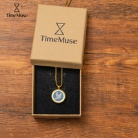 Ciondolo a Forma di Colomba in Mosaico TIMEMUSE con Confezione Regalo, Placcato in Oro 18K, Acciaio Inossidabile Unisex