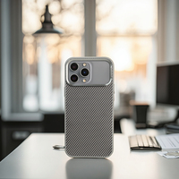 Étui pour iPhone MRYES de haute qualité, ultra-fin, couverture intégrale en TPU+PC, antidérapant, antichoc, magnétique avec cadre de caméra en métal