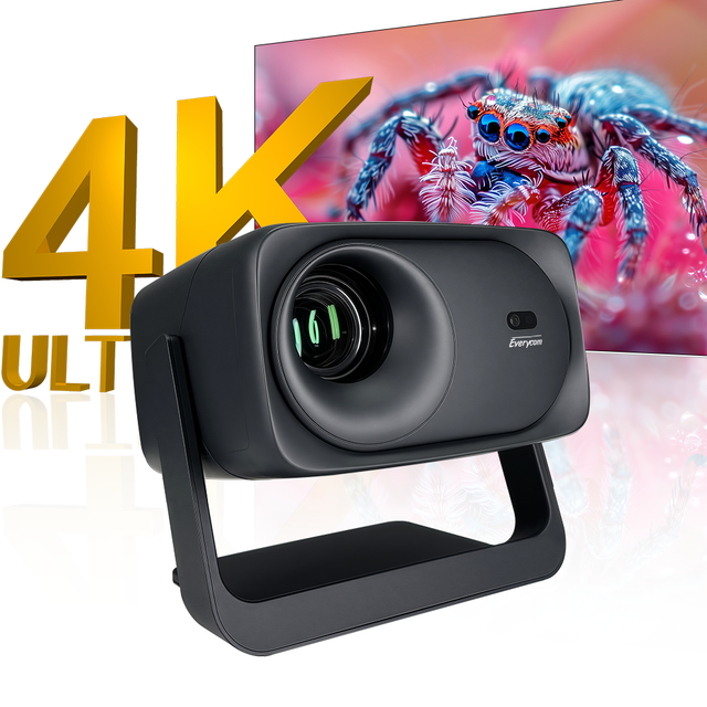 1400CVIA Brightness 4K Video Projector with Linux System Home Theater LCD Projecteur 4K Video Projector