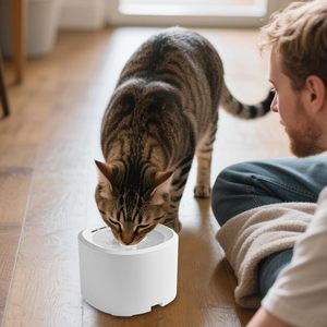 Fontaine à eau intelligente et moderne pour animaux de compagnie (chats et chiens) – 3 modes de circulation, distributeur filtrant ultra-silencieux, bol automatique facile à utiliser - Product Image 3