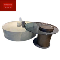 Table Basse Ronde en Bois au Design Moderne, Mobilier de Salon, Prix de Gros