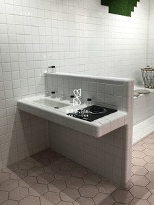 Piastrelle leggere piastrelle bianche curvo ceramica - Product Image 5