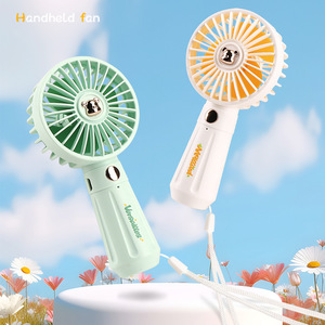 Handheld <b>Fan</b> <b>Mini</b> Rechargeable <b>Usb</b> Charging 3-Speed Portable With Strap For Outdoor Use - Product Image 1